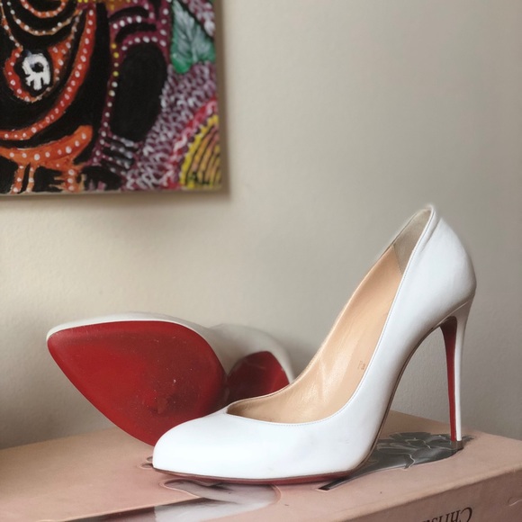 Christian Louboutin Shoes - 👰 wedding louboutin👰white louboutin Sz 37.5